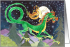 Starry Night Dragon Birthday Year card