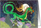 Starry Night Dragon New Year from Afar card
