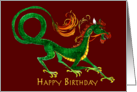 Happy Birthday on Chinese New Year Dragon card