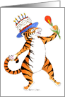 Singing Tiger Birthday Party Invitation card