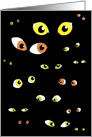 Invitation Halloween Eyes card