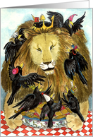 Father’s Day Lion & Crows card