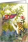 Parrot & Tiger - note card