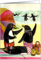 Penguin Beach - invitation card