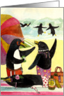 Penguin Beach - invitation card