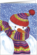Snowman - Christmas card
