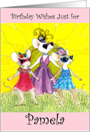 3 Singing Mice, Birthday - Pamela card