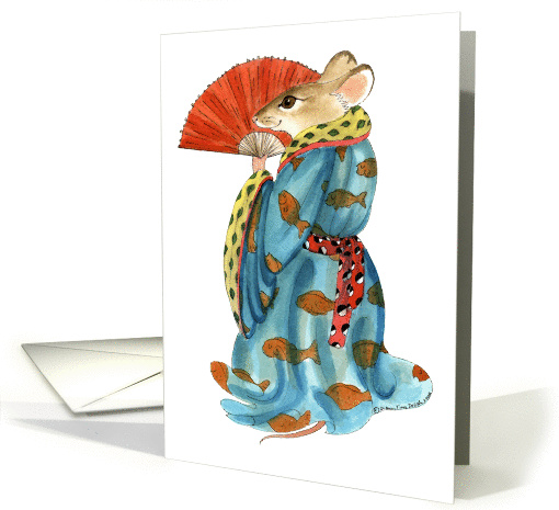 Robed Rat - Blank Note card (135663)