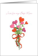 Step-mom Mother’s Day Heart Bouquet card