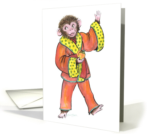 Happy Year of the Monkey card (1417260)
