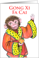 Happy Chinese Year of the Monkey -Gong Xi Fa Cai card