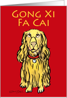 Gong Xi Fa Cai, Year of the Dog, Chinese New Year, Mandarin card