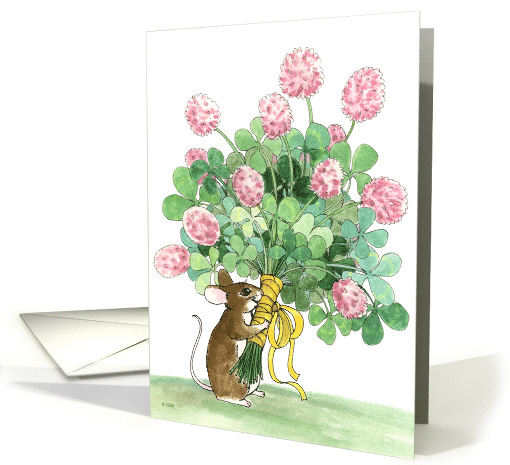 St. Patrick's Day Mousie card (155862)