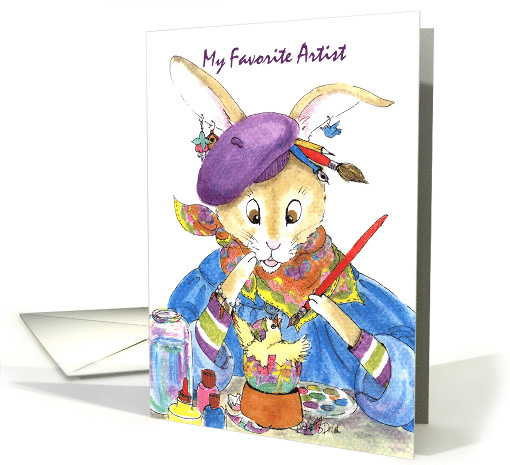 Art Teacher Easter Egg Artist card (156892)