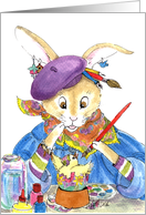 Easter Bunny Egg Artist card