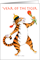 Tiger Sings Year of the Tiger Chinese New Year card