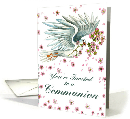 Dove Invite - Communion card (189965)