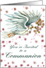 Dove Invite - Communion card