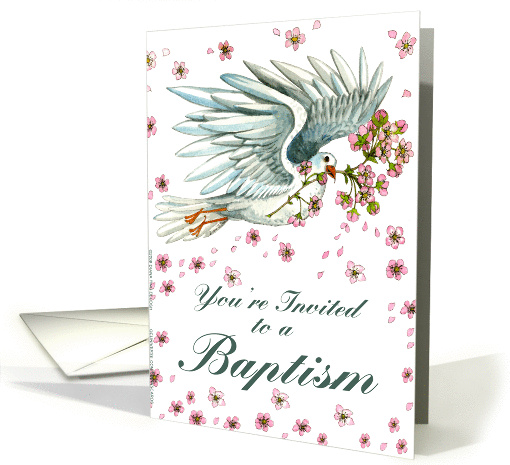 Dove Invite - Baptism card (189987)