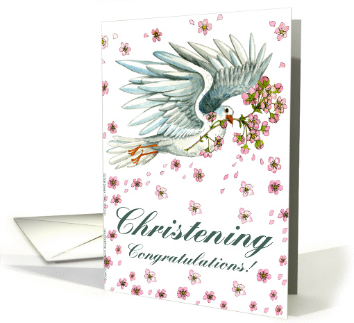 Dove Christening Congratulations card (189995)