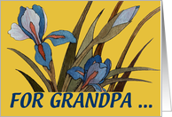 Grandparents Day Iris - Grandpa card