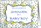 Duckie BB Shower Invite card