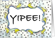 Expecting Announcement Duckie Yipee! card