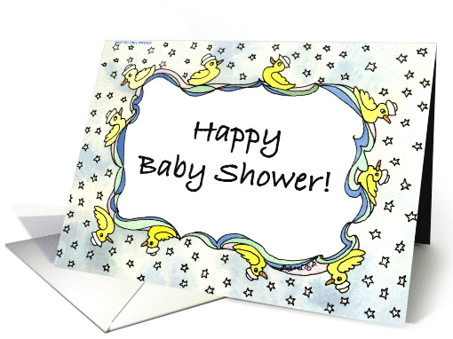 Baby Shower Duckie card (208514)