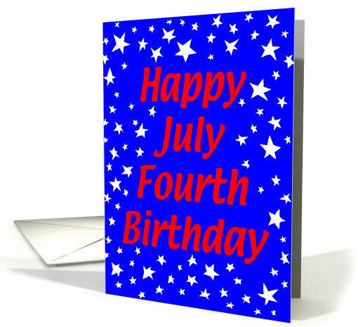 July 4th BirthdayStars card (215074)