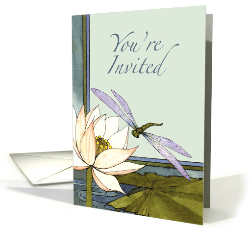 Invitation - Dragonfly Pond card (215437)