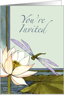 Invitation - Dragonfly Pond card