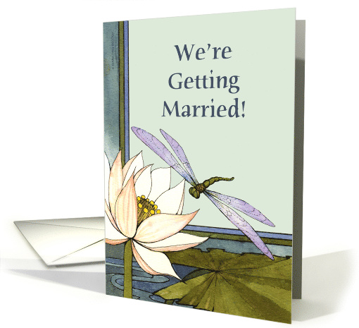 Wedding Announcement, Dragonfly Pond card (217168)