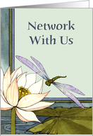 Dragonfly Pond, Network invite card