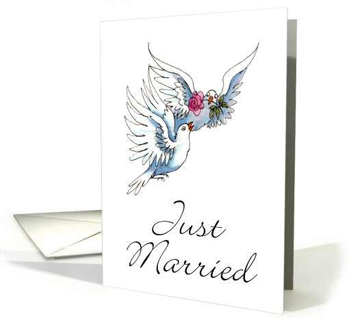 Doves- Just Married card (218775)