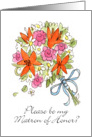 Bouquet - Matron of Honor? card