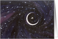 Ramadan New Moon & Stars card