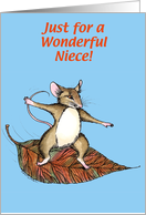 Niece Thanksgiving Mouse card