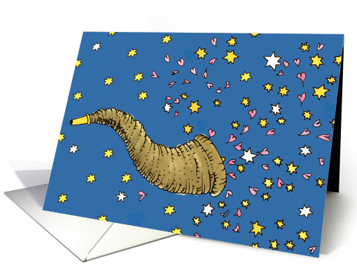 Hanukkah Shofar card (323843)