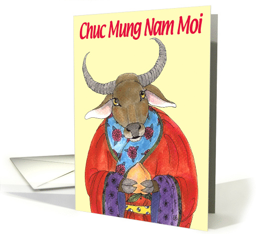 Tet Chuc Mung Nam Moi Water Buffalo card (341735)