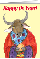 Happy Ox Year card