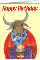 Ox Happy Birthday! card