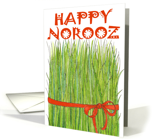 Happy Norooz Wheat Grass card (373511)