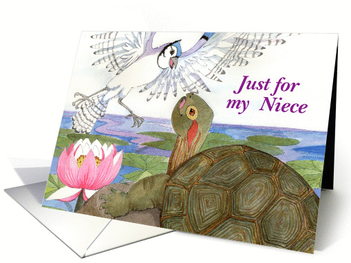 Turtle Pond, Niece, Birthday card (376284)