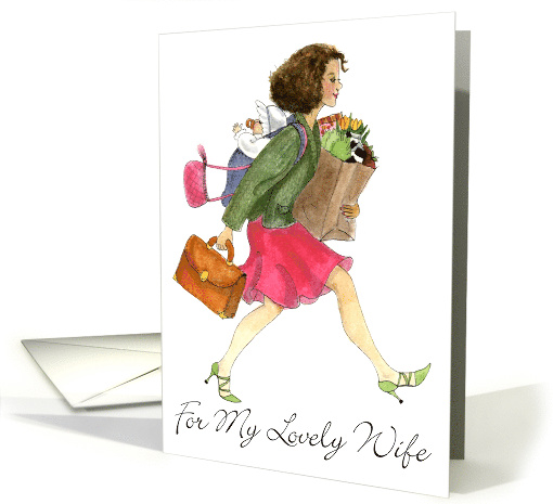 Mother's Day Dashing Wife card (383974)