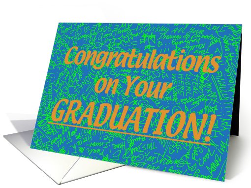 Grad Congratz-Blue card (416390)