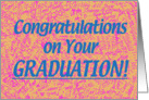 Grad School Congratz - Peach card