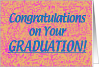 College Grad Congratz - Peach card