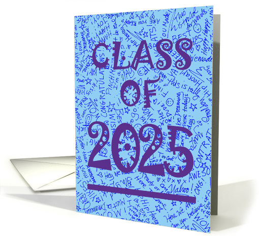 Son 2025 Grad Announcement Blue card (416548)