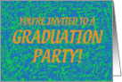 Grad Party Invite - Blue card