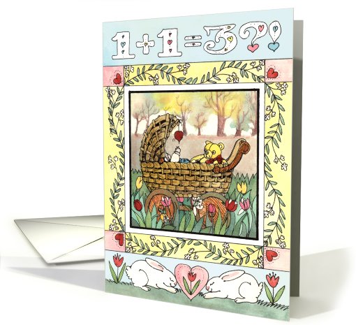 1+1=3 Baby Congratz card (447195)